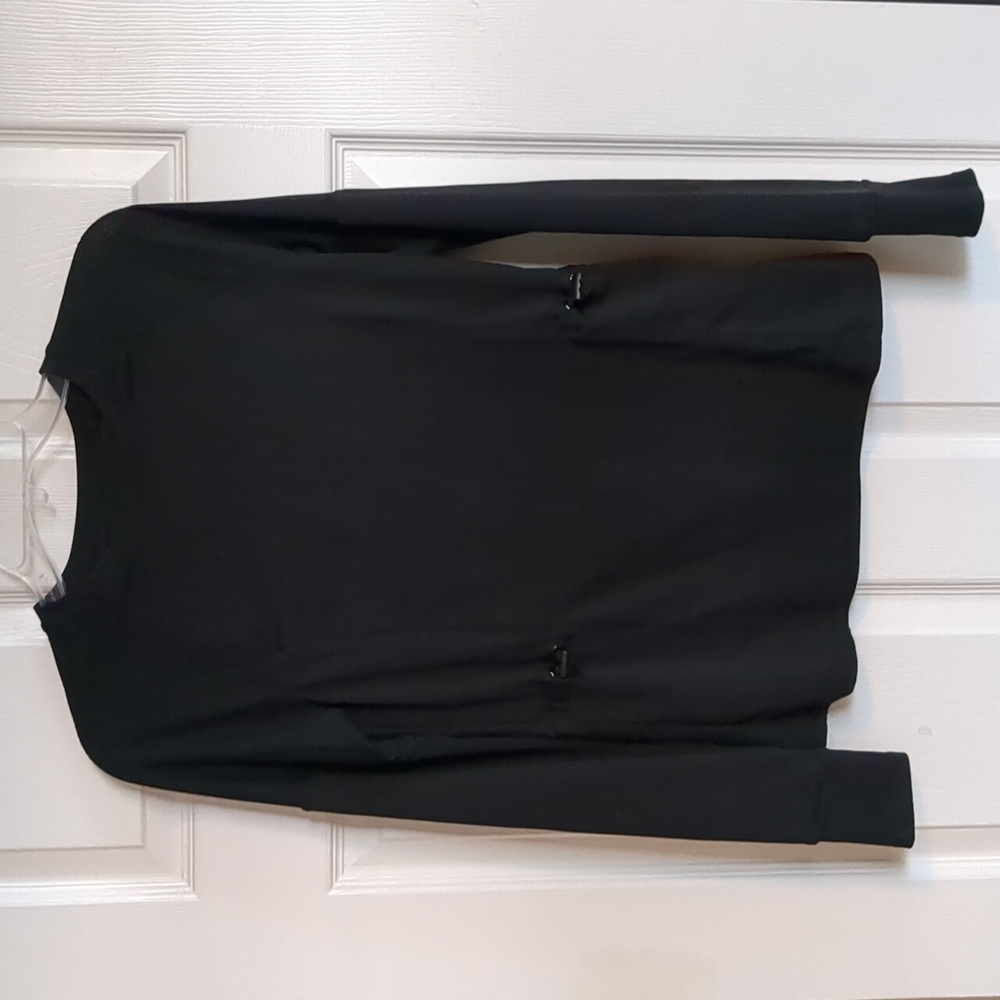 Fabletics Black mesh top.